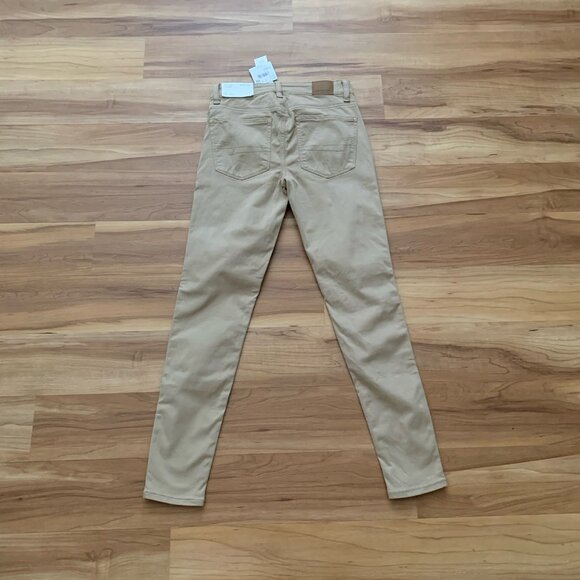 American Eagle Jegging Womens 2 Tan High Rise Next Level Stretch Skinny Pants - Picture 4 of 11